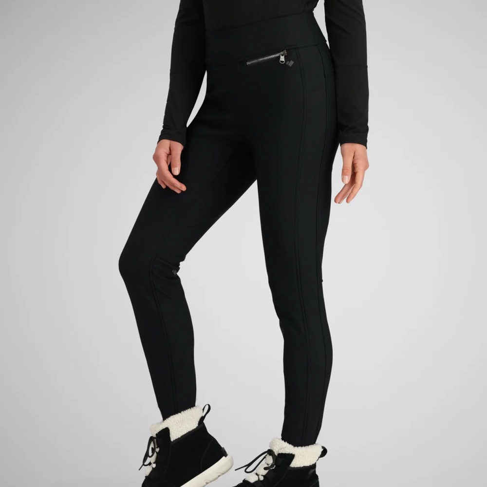 Obermeyer Jinx ITB softshell ski pant. Black. Size 6.